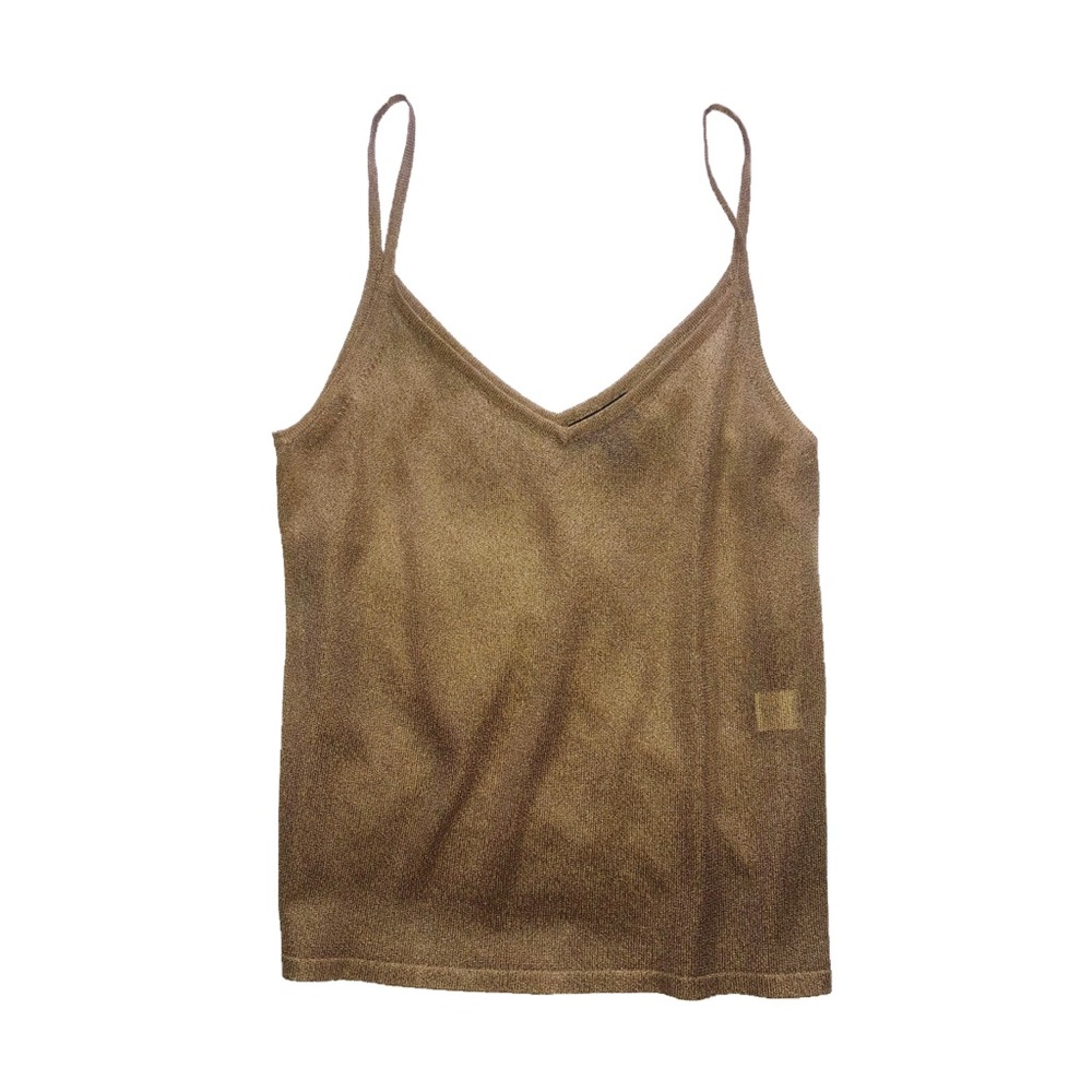 Anne Klein Made in the USA Gold Top Size M